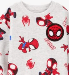 Conjunto "Carter´s" - Gris con Spiderman- 2 piezas buzo + jogging algodón con frisa - Edición especial en internet
