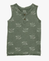 Musculosa "Carter´s" - Verde oscuro con tiburones - comprar online