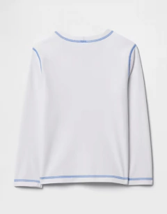 Imagen de Remera UV "GAP" - Blanca manga larga con "Sea Ya"