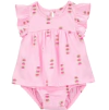 Enterito "Carter´s" - De algodón rosa tipo vestido, con sandias - comprar online