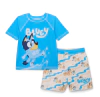Conjunto "Bluey" - Litlle Boy - Remera UV manga corta + malla - comprar online