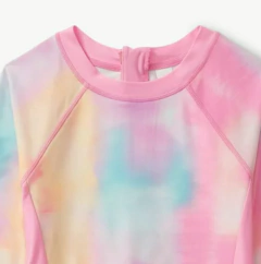 Imagen de Malla "Justice" - Enteriza manga larga batik rosa