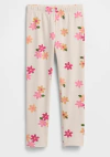 Calza "Gap". De algodón beige con flores de colores - comprar online