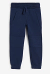 Jogging "H&M" - Azul marino, con frisa y detalle en las rodillas - comprar online