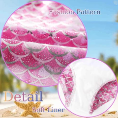 Malla "Ocean" - Enteriza con escamas brillosas rosas - comprar online