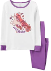 Pijama "Carter´s". 2 piezas blanco y violeta con unicornio - comprar online