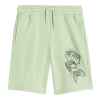 Short "H&M" - De algodón verde con joysticks en negro