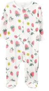 Osito "Carter´s", de algodón, blanco con frutillas - comprar online