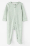 Osito "Carter´s", de algodón, verde agua con florcitas blancas - comprar online