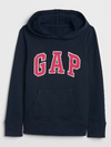 Buzo "Gap". Canguro azul marino con logo fucsia