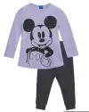 Pijama "Disney" - Mickey - Remera lila con pantalón gris oscuro