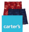 Boxer "Carter´s" - Pack x 2 unidades - Rojo y azul con joysticks