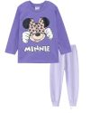 Pijama "Disney" - Minnie - Violeta con moño grande animal print - comprar online