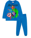 Pijama "Marvel" - Avengers - Azul francia con pantalón liso - comprar online