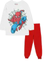 Pijama "Marvel" - Big Boy - Spiderman remera blanca teleraña con pantalon rojo - comprar online