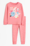 Pijama "Carter´s". 2 piezas rosa con lunas grandes - comprar online