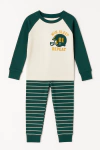 Pijama "Carter´s". Baby Boy - 2 piezas verde y blanco con cascos - comprar online