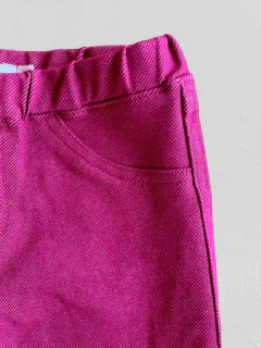 Pantalón "Old Bunch" - Baby girl - Fucsia, simil jean en internet