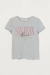 Remera H&M - Gris con San Fran