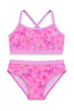 Malla "Ocean" - Fucsia oscuro con mariposas - comprar online
