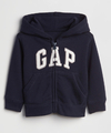 Campera "GAP". Baby Boy - Azul marino con logo blanco y gris