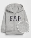 Campera "GAP". Little Boy - Gris con logo azul marino - comprar online