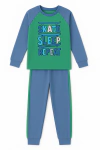 Pijama "Roko´s" - Verde y azul con skate - comprar online