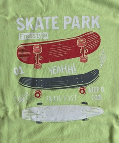 Imagen de Pijama "Natubel" - ABRIGADO !!! Verde con Skates