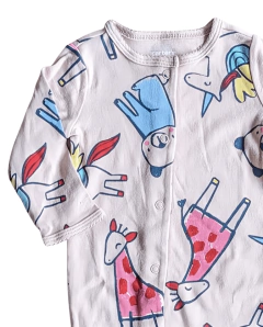 Osito "Carter´s", algodón, rosa con dibujos grandes - comprar online