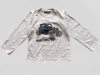 Remera "Old Bunch" - Manga larga, gris con auto grande