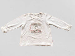 Remera "Old Bunch" - Manga larga, cruda con teléfono grande - tienda online