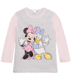 Pijama "Disney" - Rosa y gris con Minnie y Daisy - Lupeluz