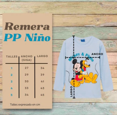 Imagen de Pijama "Disney" - Remera cara Mickey roja y pantalón gris con logos