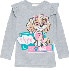 Pijama "Nickelodeon" - Paw Patrol - Gris con Skye, pantalón liso fucsia - tienda online