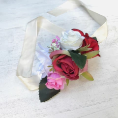 Corsage Pulsera de Flores