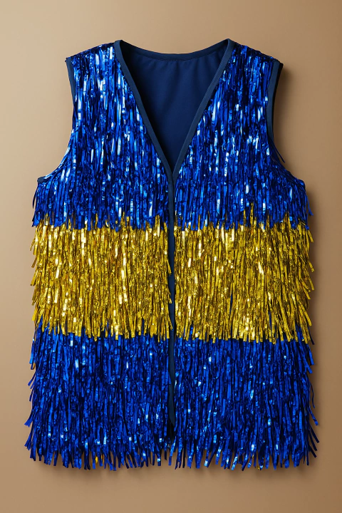 Chaleco de flecos boca - comprar online