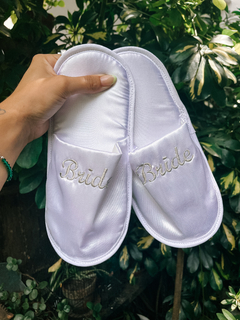 Pantuflas Novia Bordadas - comprar online