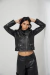 Campera El Cairo Negra Worn - Logia Lautaro