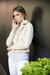 Campera Estambul Marfil Con Tachas - Logia Lautaro