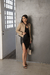 Campera Charlotte Visón y Negra - comprar online