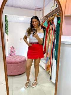 Shortsaia marrant com cinto - comprar online