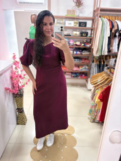 Vestido mangas bufantes