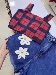 Cropped xadrez - comprar online