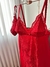 Camisola Longa Alice Vermelha - LOLA STORE LINGERIE LTDA