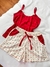 Short Doll Amélie Vermelho Estampado - LOLA STORE LINGERIE LTDA