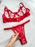 Conjunto sem Bojo Ibiza Vermelho - LOLA STORE LINGERIE LTDA