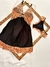 Camisola Aurora Preto com Marrom - comprar online