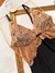 Camisola Aurora Preto com Marrom - LOLA STORE LINGERIE LTDA