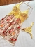 Camisola Catarina Estampada Amarela - comprar online