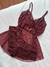 Short Doll Tule Celine Marsala - LOLA STORE LINGERIE LTDA